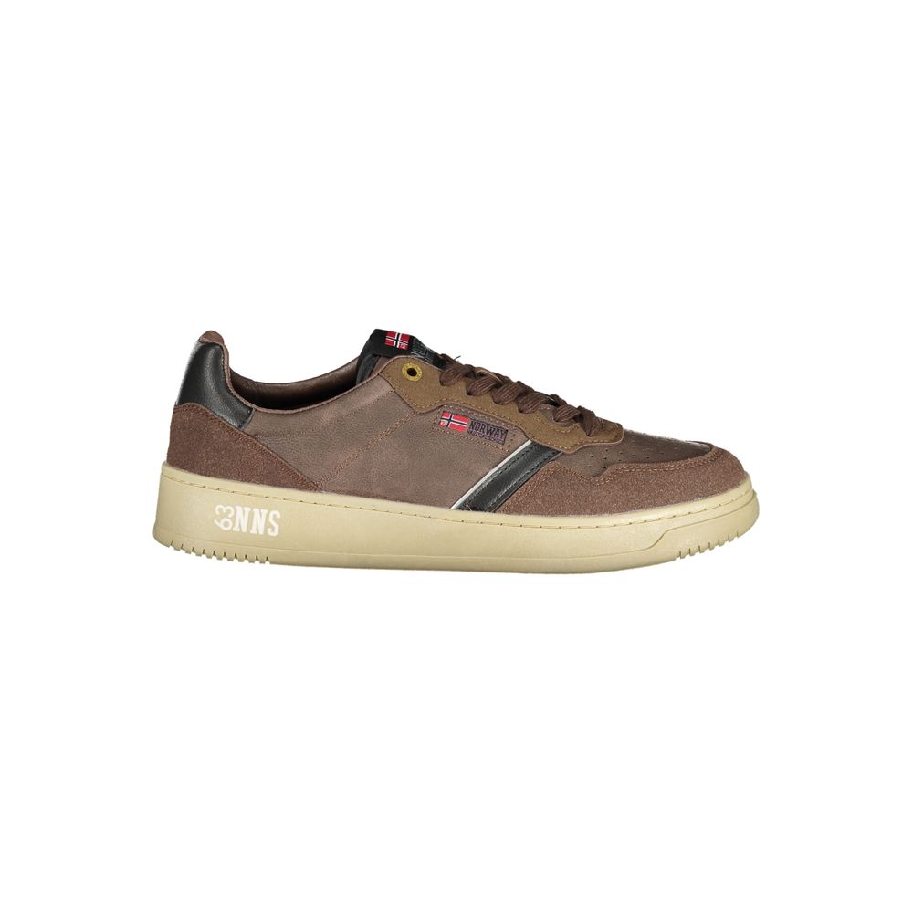 Norway 1963 Brown Polyester Men Sneaker